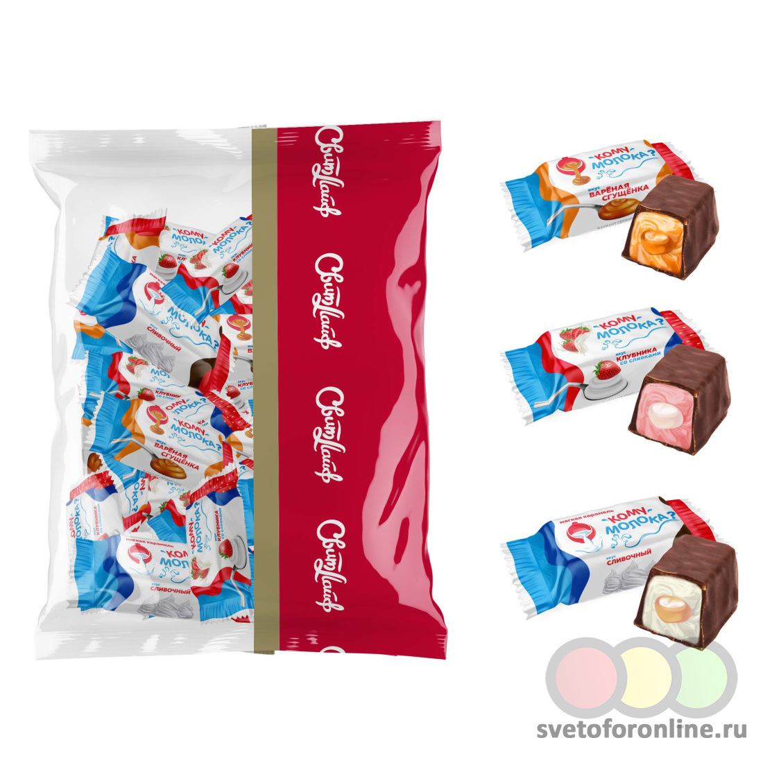 SweetLife glazētās konfektes Sufleo krējumu suflē, šokolāde un miksta karameļe